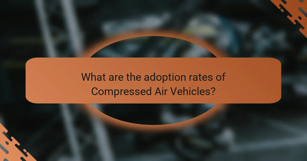 What are the adoption rates of Compressed Air Vehicles?